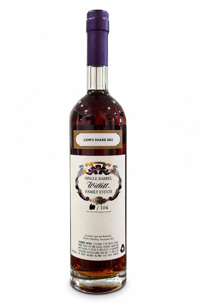 Willett Family Estate Single Barrel Bourbon 9 Year Old #5249 136.6 Proof LIONS SHARE 2022