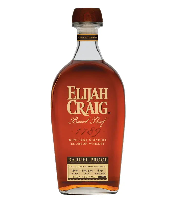 Elijah Craig Barrel Proof 12 Year Bourbon Batch H-40 124.4 Proof 750mL