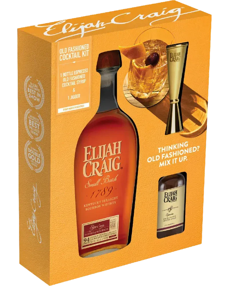Elijah Craig Small Batch Bourbon Old Fashioned Cocktail Kit