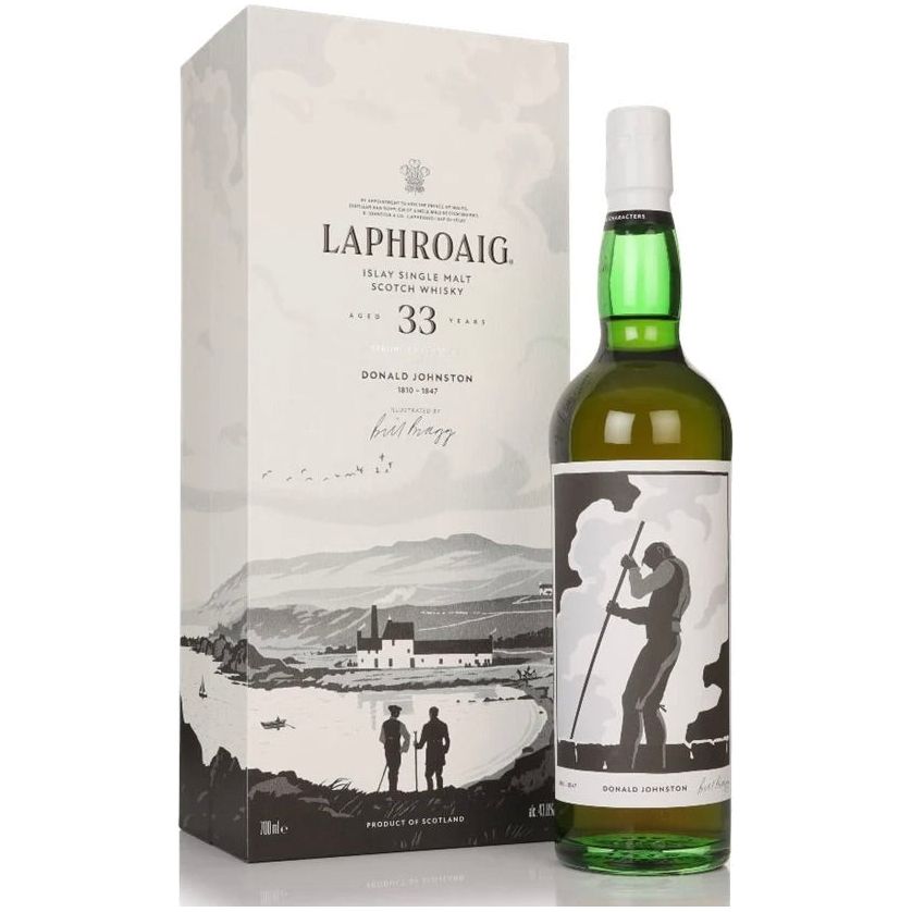 Laphroaig 33 Year Old Strong Characters Donald Johnston Single Malt Scotch Whisky