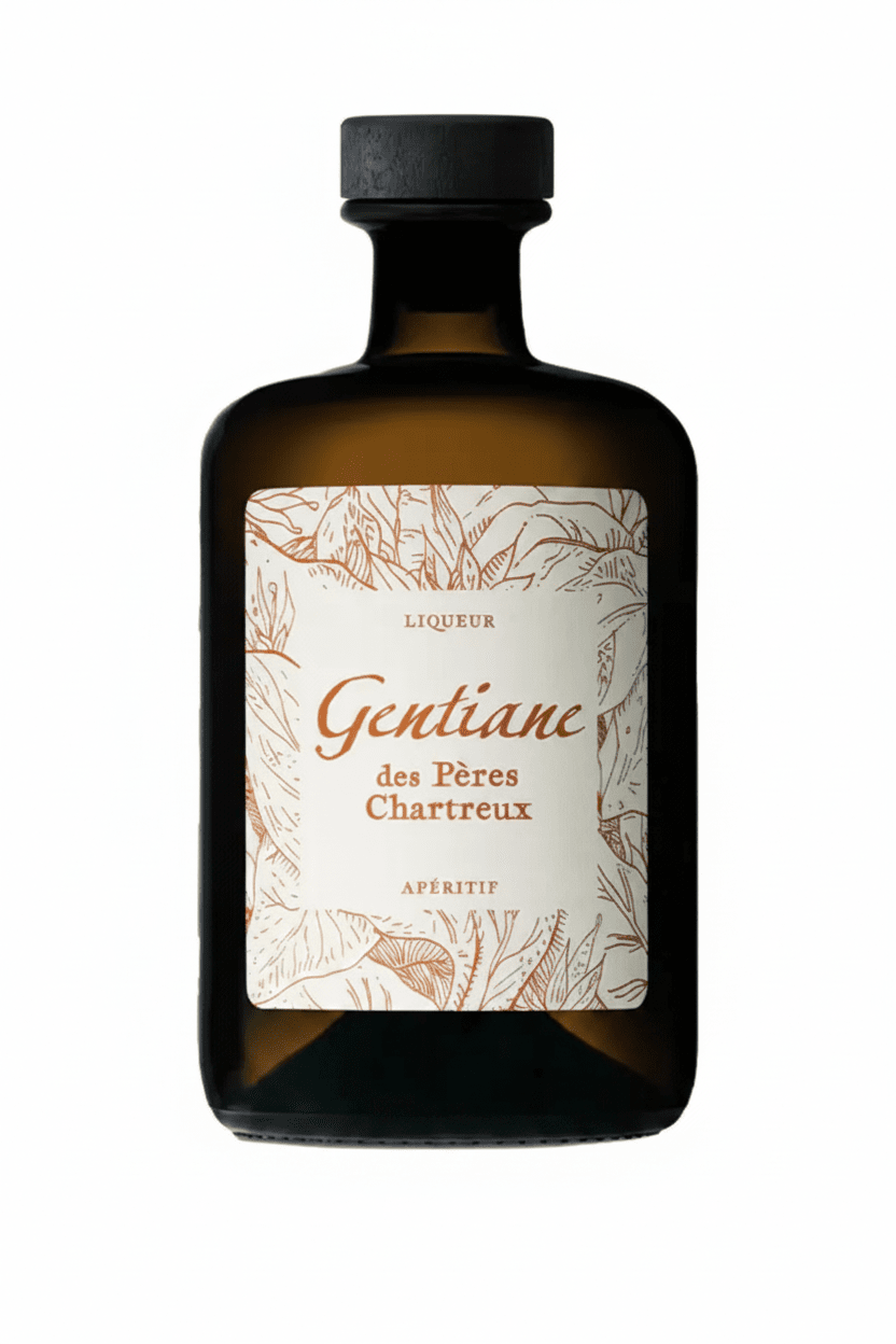 Gentiane des Peres Chartreux Liqueur Aperitif 700mL