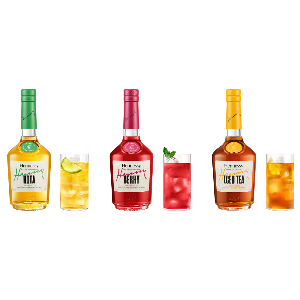 Hennessy Ready-to-Drink Cocktail Variety Bundle 3x375ml