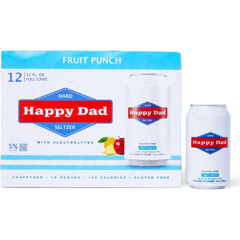 Happy Dad Hard Seltzer Fruit Punch 12PK
