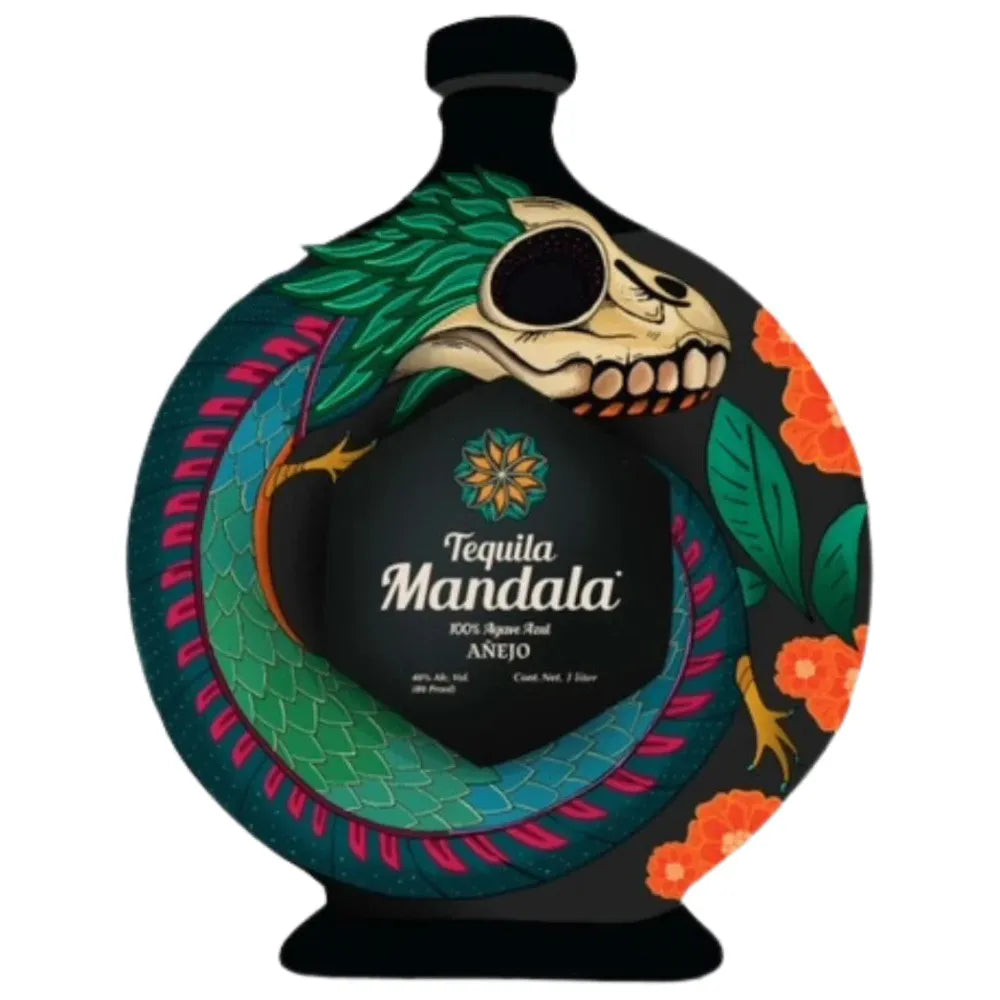 Mandala Limited Edition Ceramic Dia de los Muertos Anejo Tequila 2023