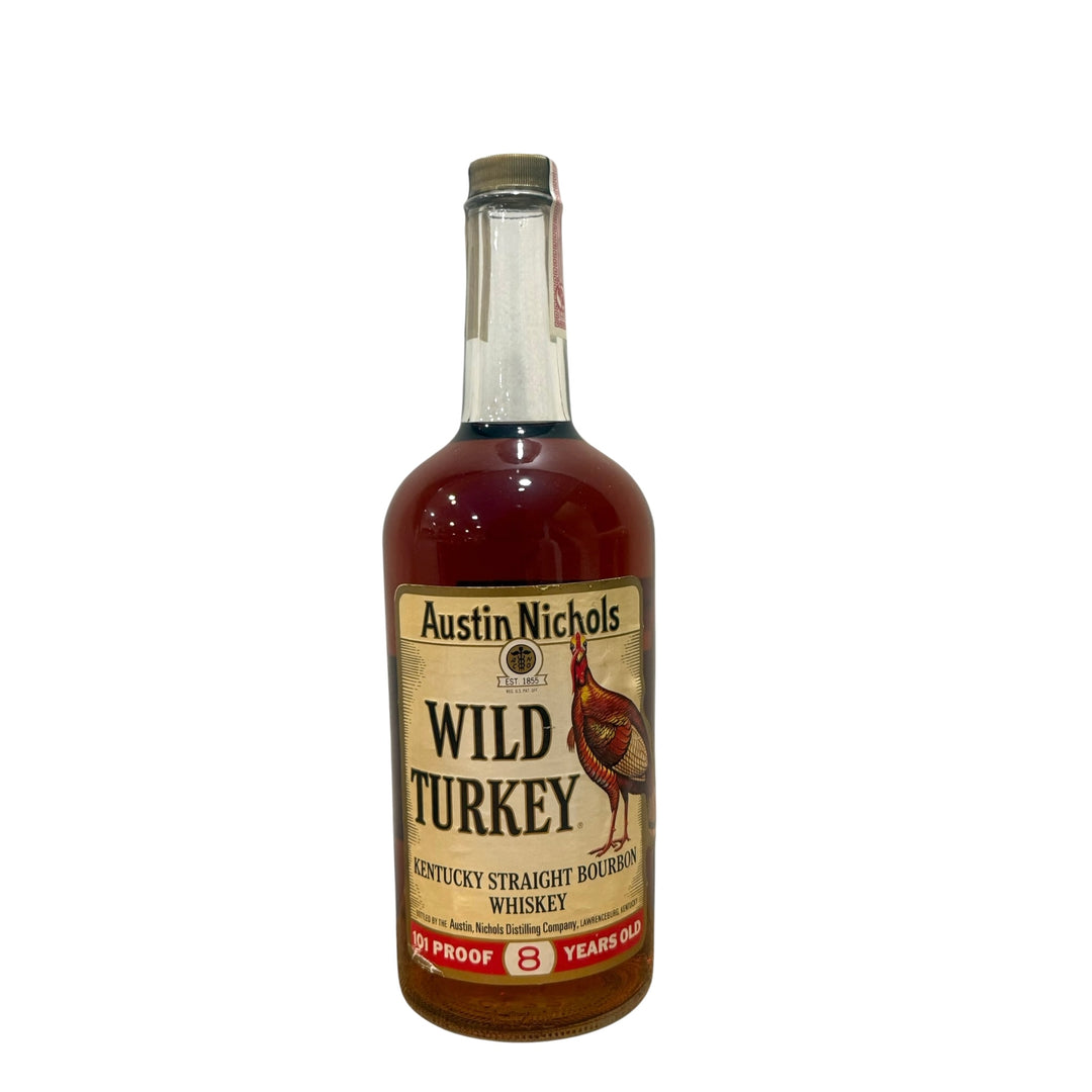 1985 Wild Turkey 8 Year 101 Proof Kentucky Straight Bourbon 1L Austin Nichols Swiss Export