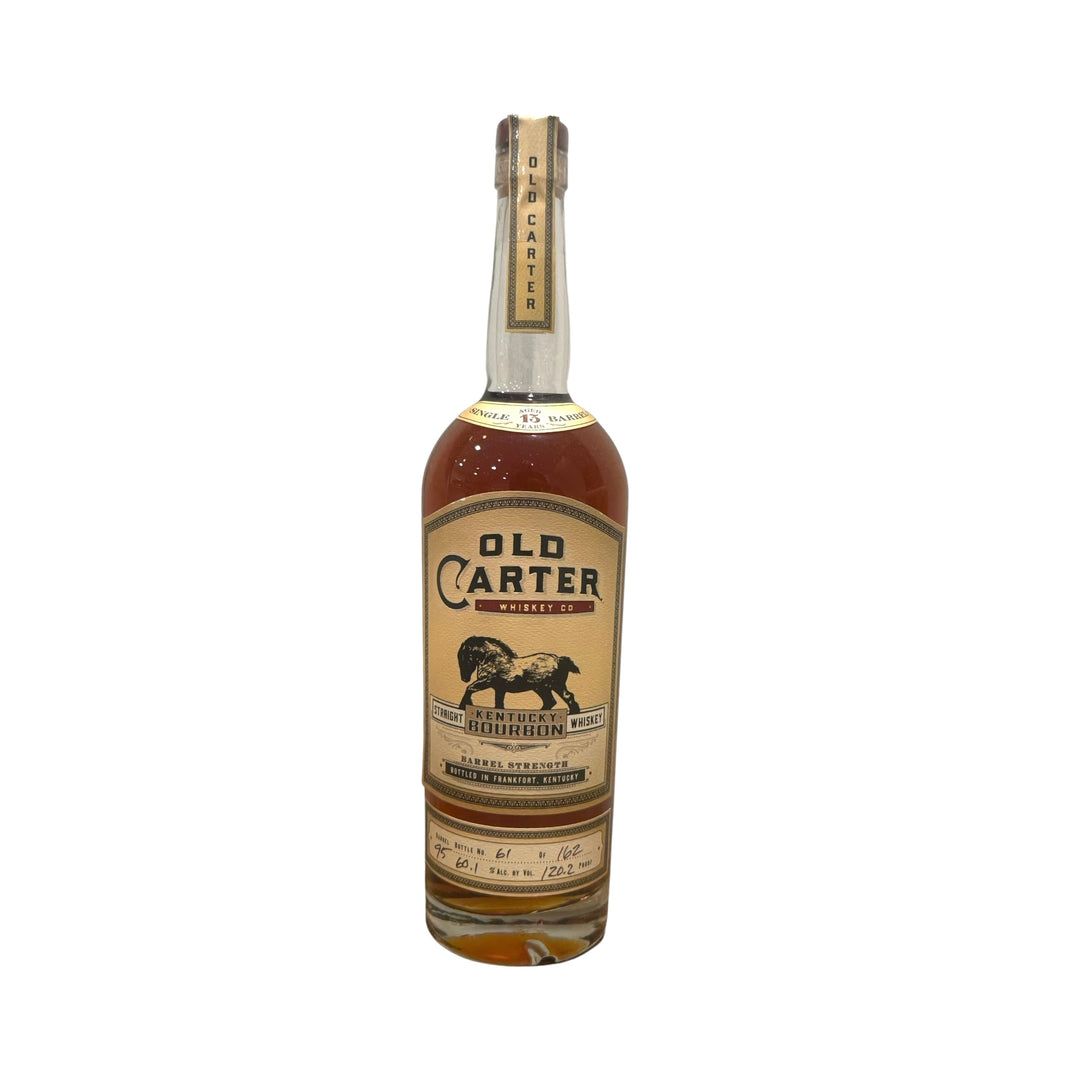 Old Carter Bourbon Whiskey #95 13 Year Single Barrel 120.2 Proof