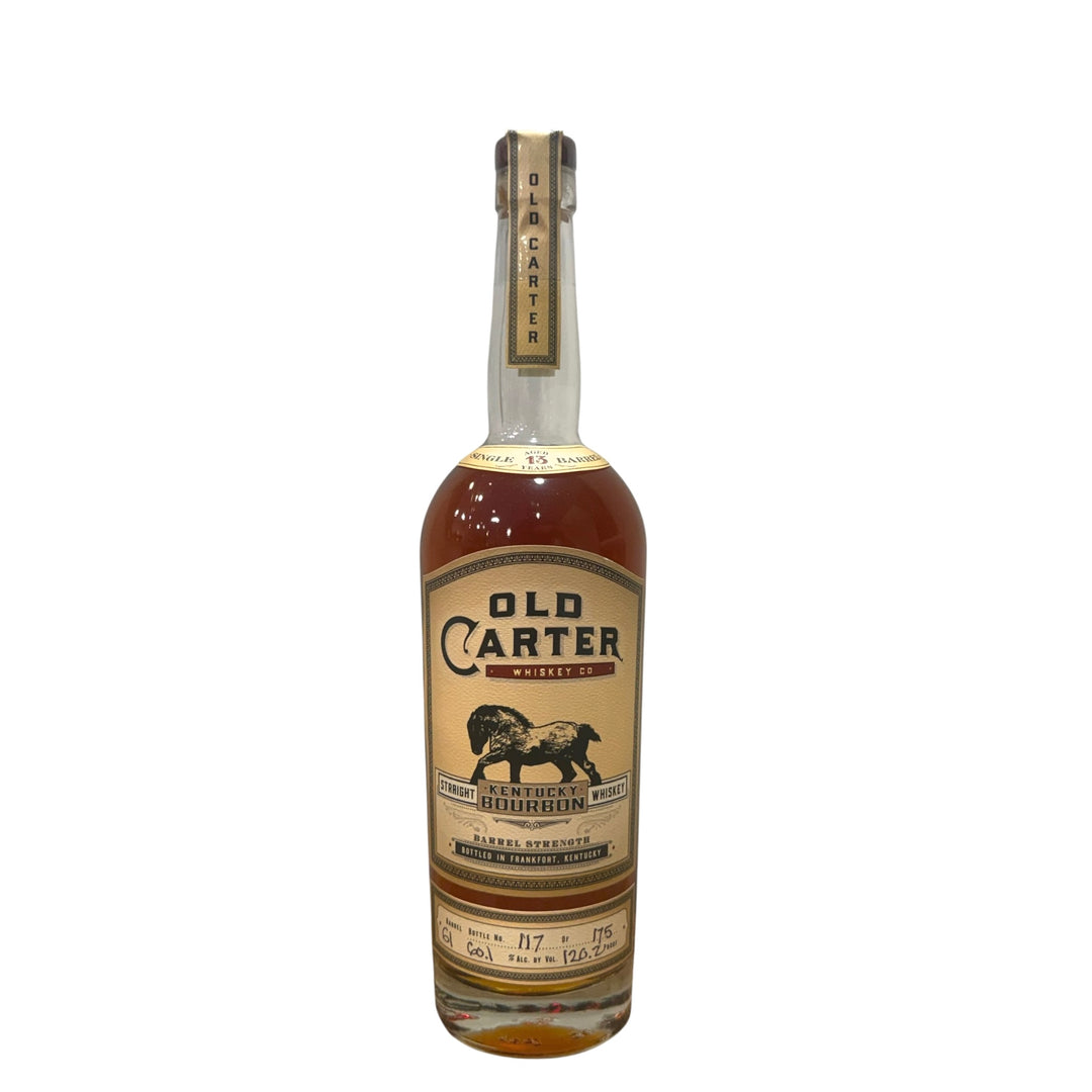 Old Carter Bourbon Whiskey #61 13 Year Single Barrel 126.2 Proof