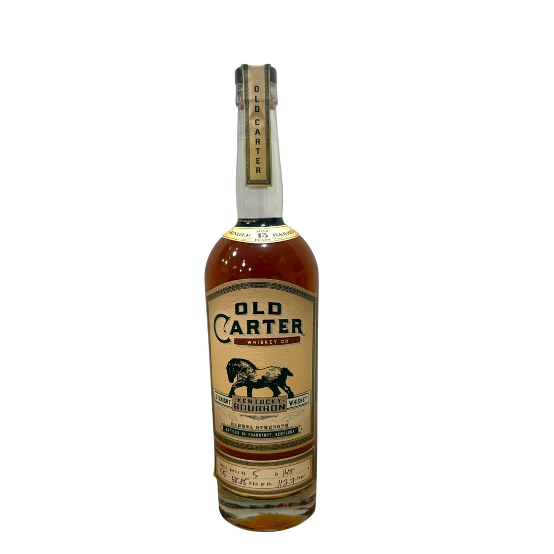Old Carter Bourbon Whiskey #55 13 Year Single Barrel 117.7 Proof