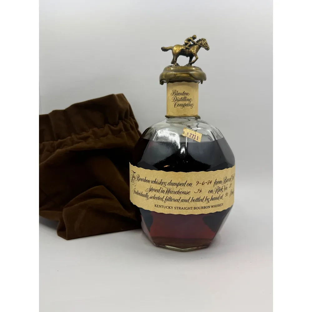 Blanton's Original 1984 Mint Wax And Label With Bag 9/6/84