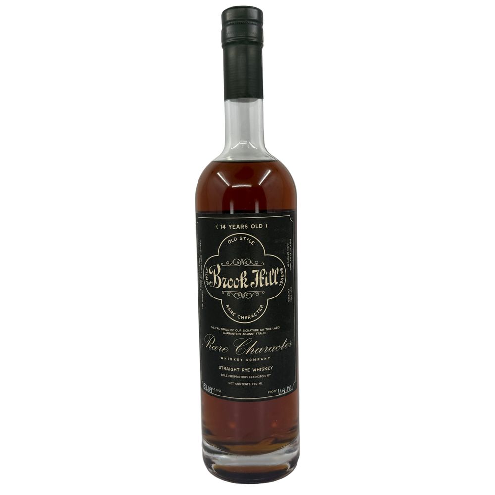 Rare Character Brook Hill Rye AUTHENTICITYx 14 Year 114.18 Proof