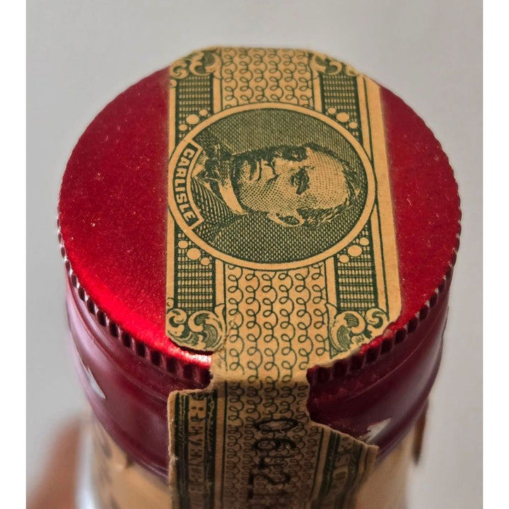 Old Log Cabin Bottled-in-Bond 100 Proof Distilled 1960 Bottled In 1965 Half Pint