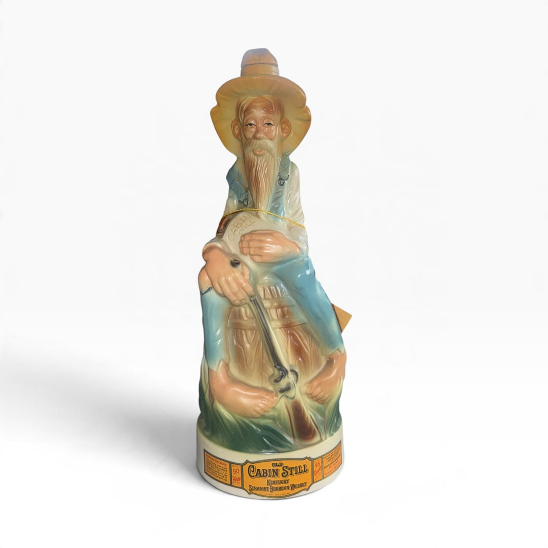 1969 Old Cabin Still Stitzel-Weller Kentucky Straight Bourbon 90 Proof Ceramic Decanter
