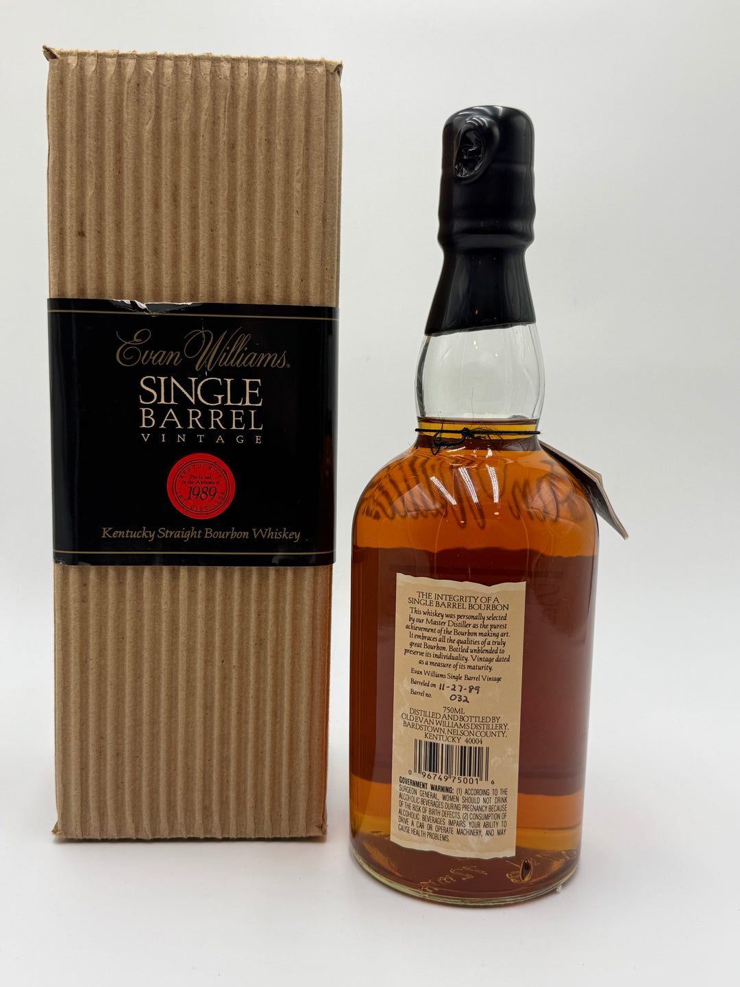 Evan Williams Single Barrel 1989 Vintage Barrel 32 (11-27-1989)