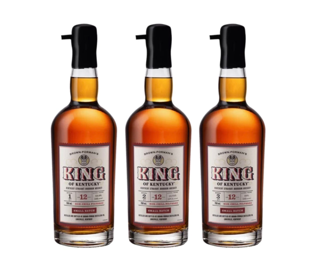King of Kentucky 12 Year Small Batch 3 Bottle Set Batches 1-3