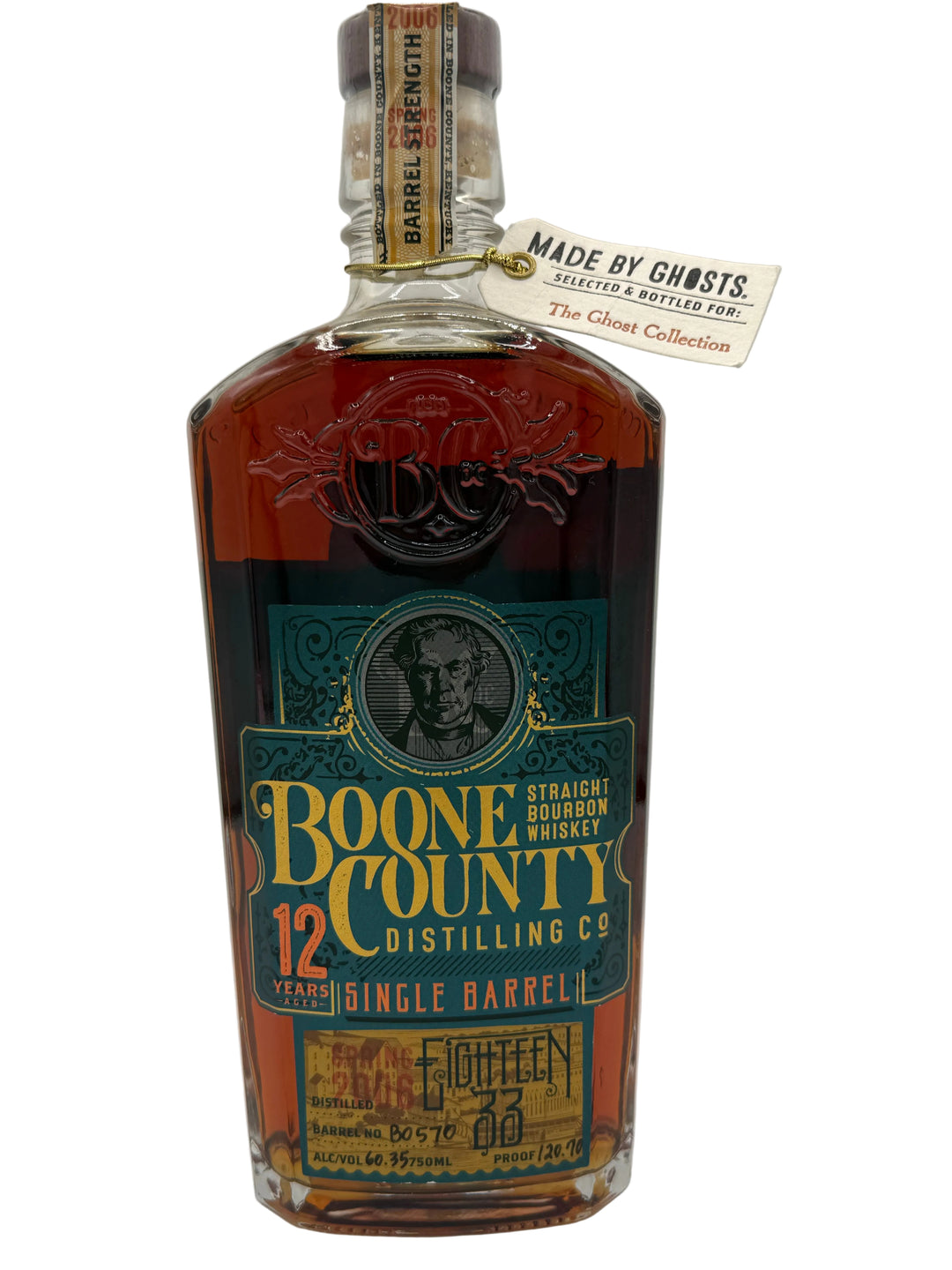 Boone County 12 Year 120.70 Proof The Ghost Collection Barrel B0570