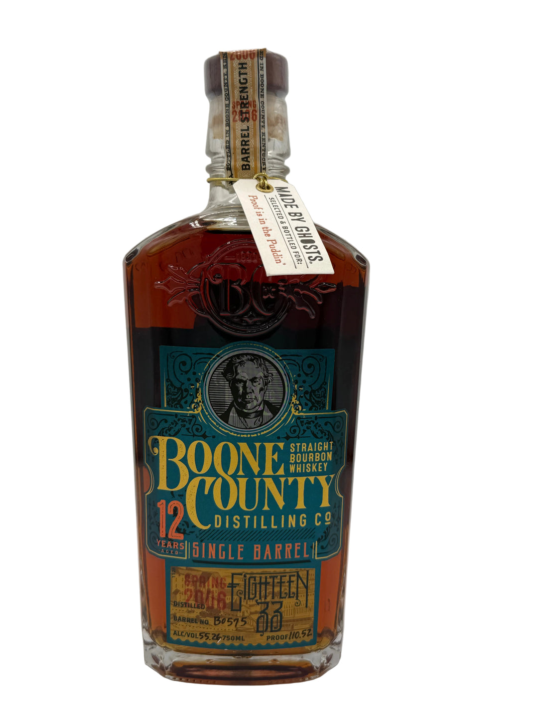 Boone County 12 Year 110.52 Proof (Proof Is In The Puddin') Barrel B0575