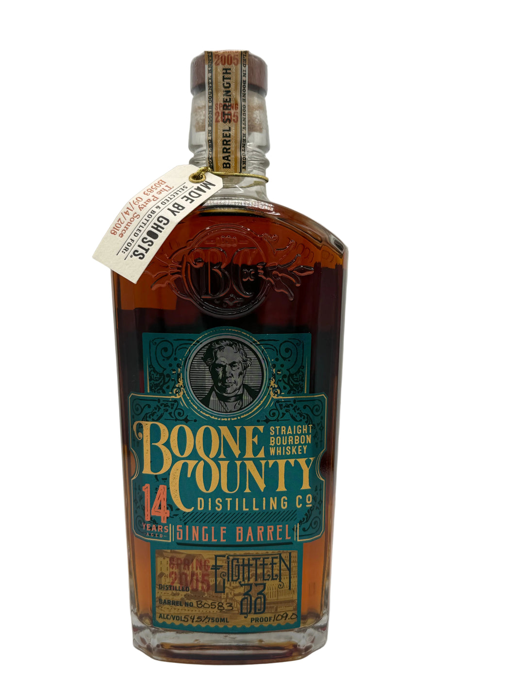 Boone County 12 Year 109 Proof The Party Source Barrel B0583
