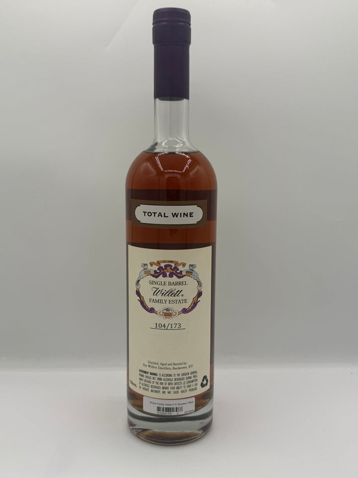 Willett Family Estate Single Barrel Bourbon 6 Year Old #3185 128.2 Proof (Total Wine)