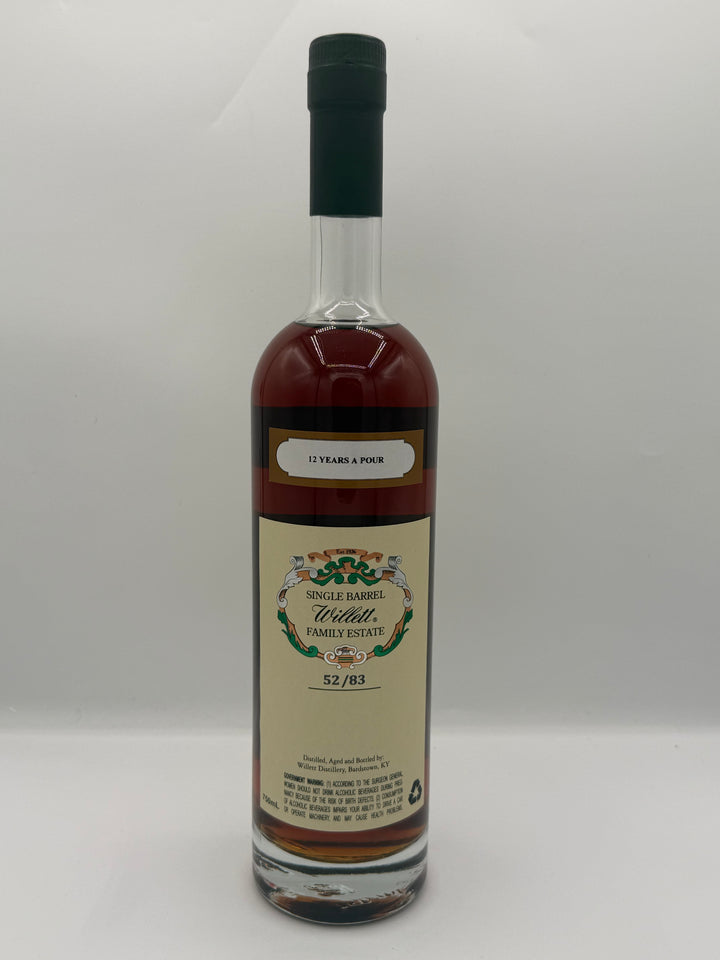 Willett Family Estate 12 Year Single Barrel Rye #2549 132.2 Proof (12 YEARS A POUR)