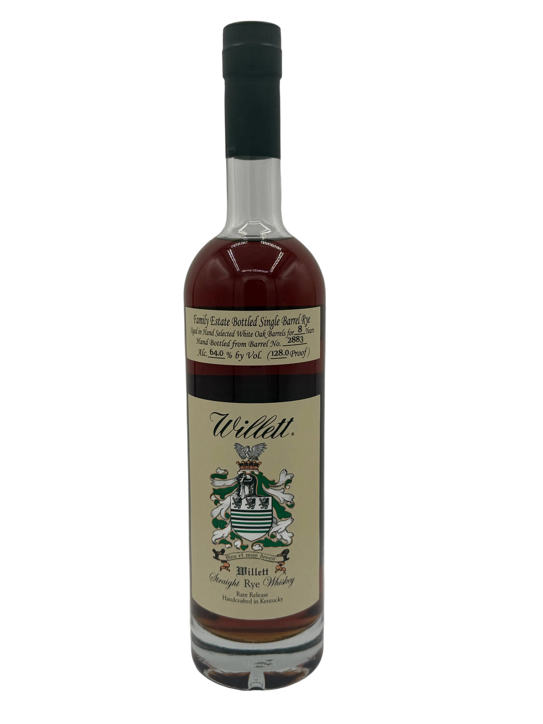 Willett Family Estate 8 Year Single Barrel Rye #2883 128.0 Proof (RYETEOUS PICK)