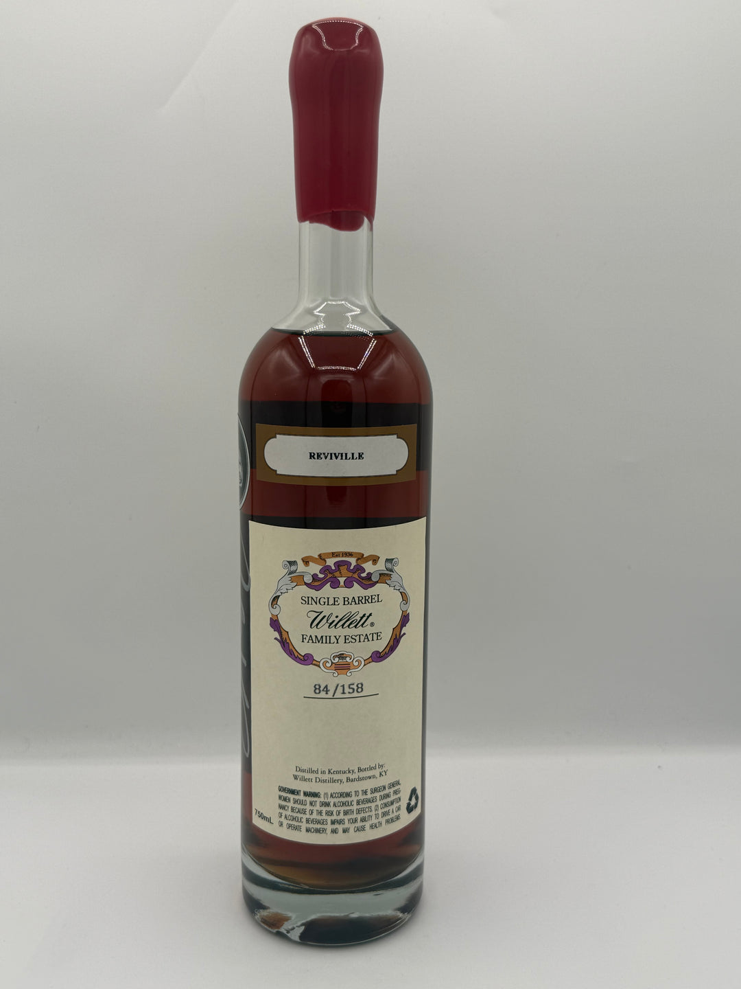 Willett 13yr #9492 Louisville Seven Red Wax Revival — Label Detail