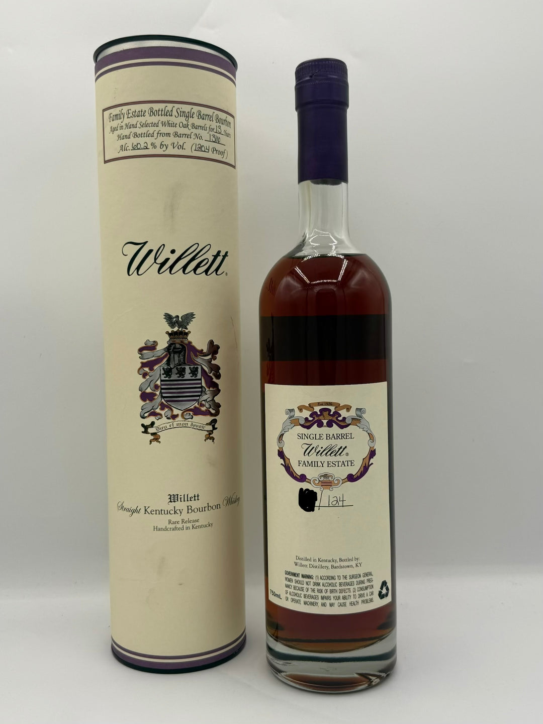 Willett Family Estate Single Barrel Bourbon 13 Year Old #1316 120.4 Proof
