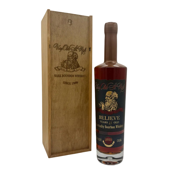 Very Olde St. Nick Believe 21 Year Bourbon 118.6 Proof – Wooden Cork