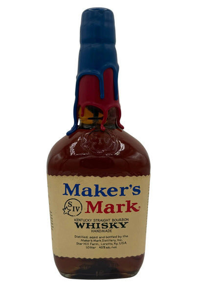 Makers Mark It's That Time of Year Again Red/Blue Wax Kentucky