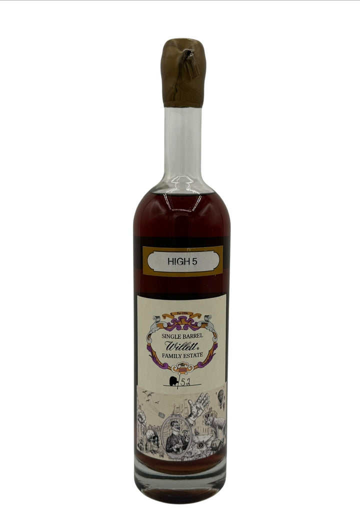 Willett Family Estate Single Barrel Bourbon 15 Year Old #3629 121 Proof (HIGH 5) SHORT BARREL - 52 BOTTLE COUNT