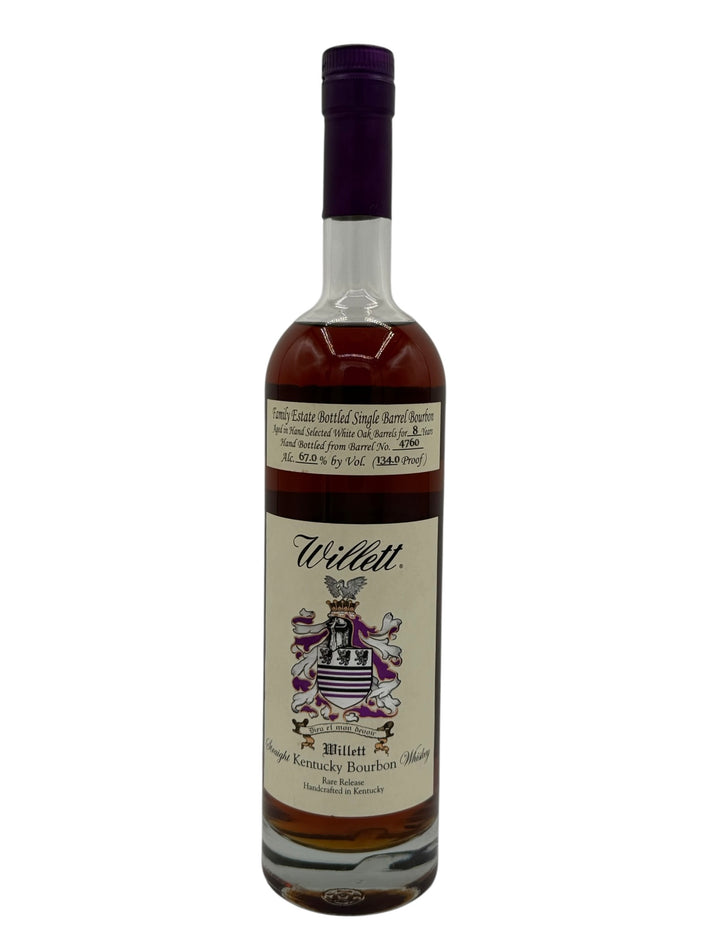 Willett Family Estate Single Barrel Bourbon 8 Year Old #4760 134 Proof