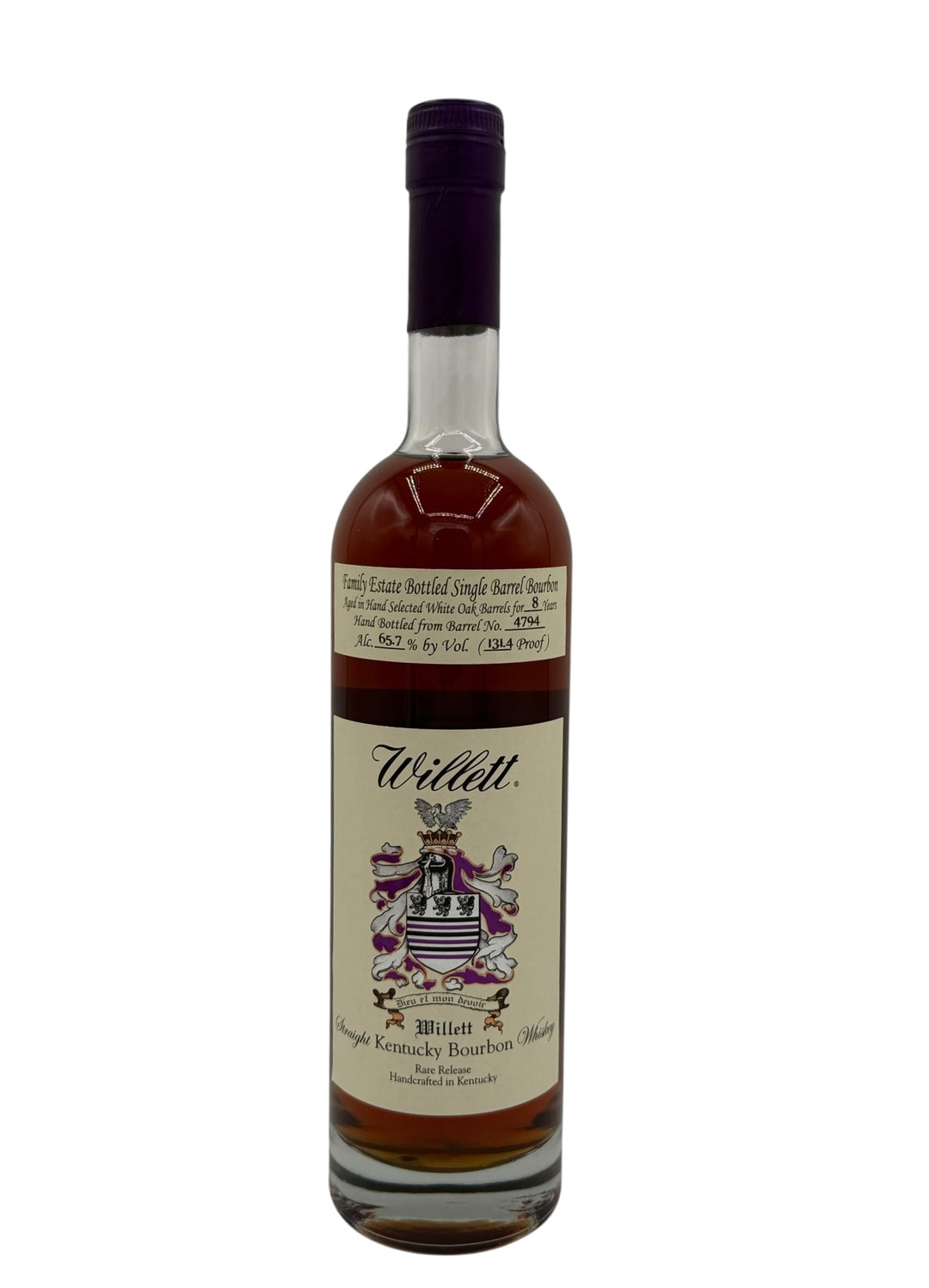 Willett Family Estate Single Barrel Bourbon 8 Year Old #4794 131.4 Proof