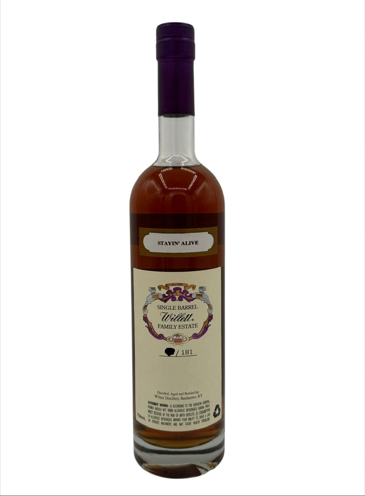 Willett Family Estate Single Barrel Bourbon 7 Year Old #4774 132.6 Proof STAYIN ALIVE