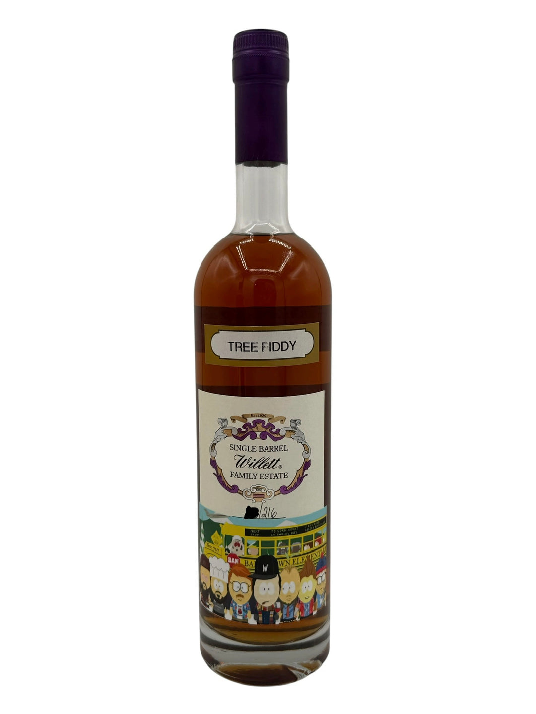 Willett Family Estate Single Barrel Bourbon 6 Year Old #727 104.8 Proof TREE FIDDY