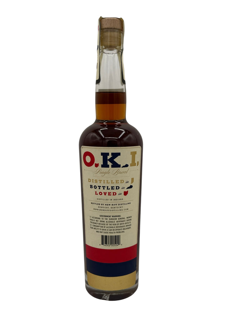 O.K.I. 12 Year Single Barrel Bourbon #295 110.6 Proof (Liquor Barn / Party Mart)