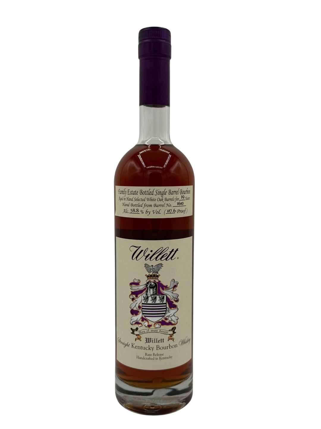 Willett Family Estate Single Barrel Bourbon 19 Year Old #1610 117.6 Proof (Sourced)