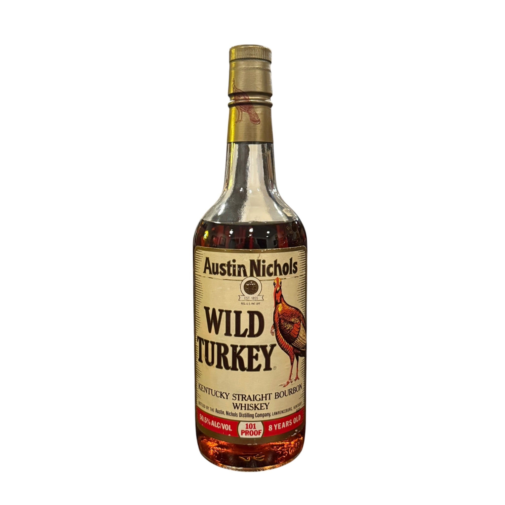 ウイスキー Wild Turkey 8 Years Old 750ml 101 Proof Wild Turkey 8 Year 101 Proof 1991 | Vintage Kentucky Bourbon