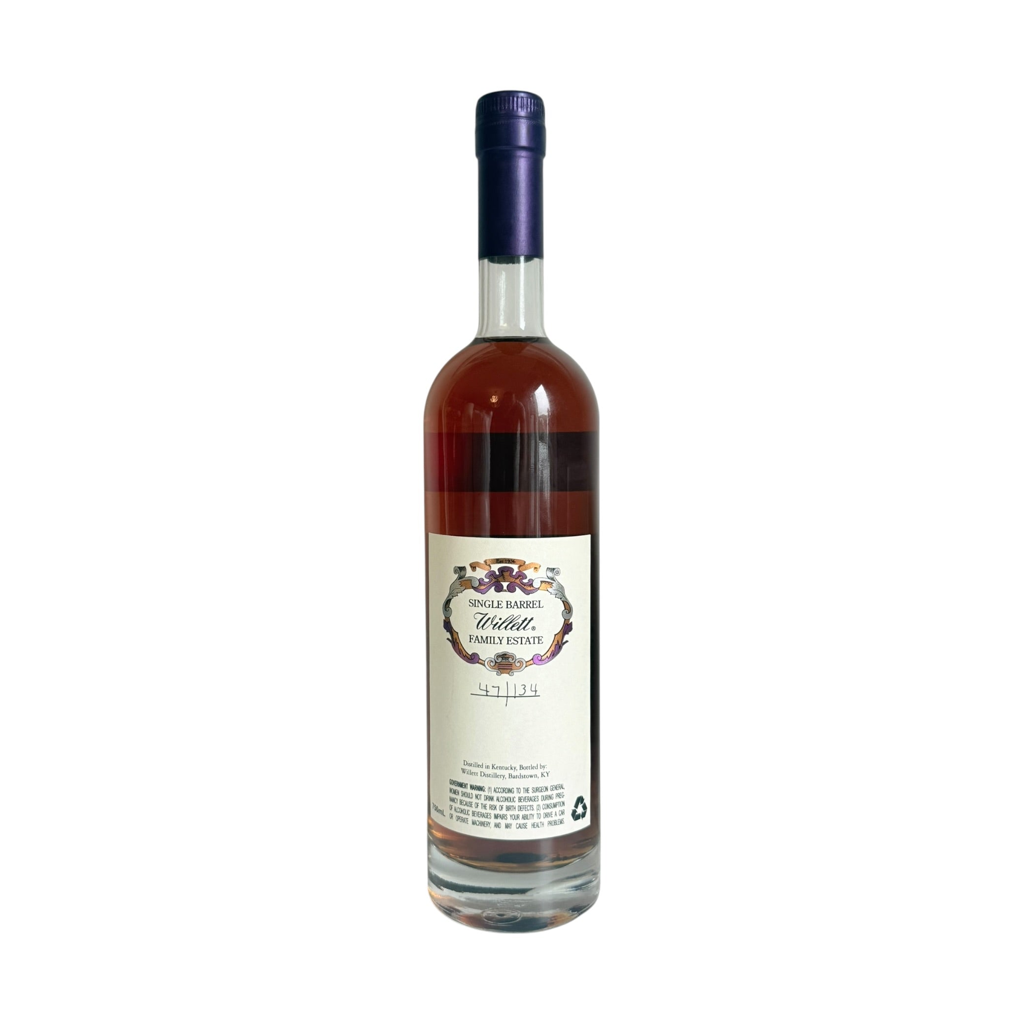 Willett 14 Year Single Barrel #1222 113.8 Proof | Wooden Cork