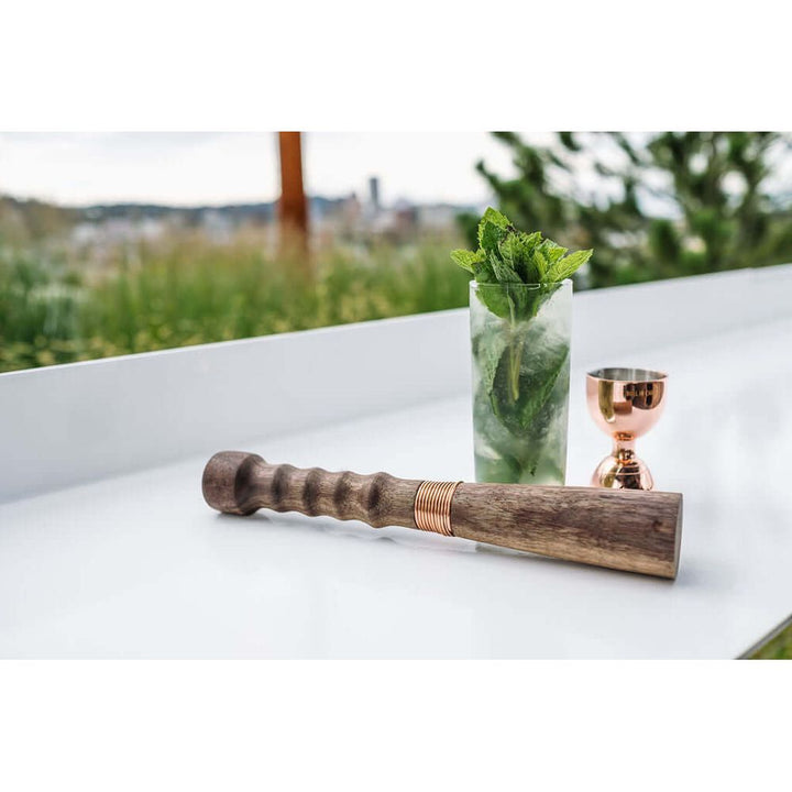 Hand Carved Muddler - Oregon Black Walnut