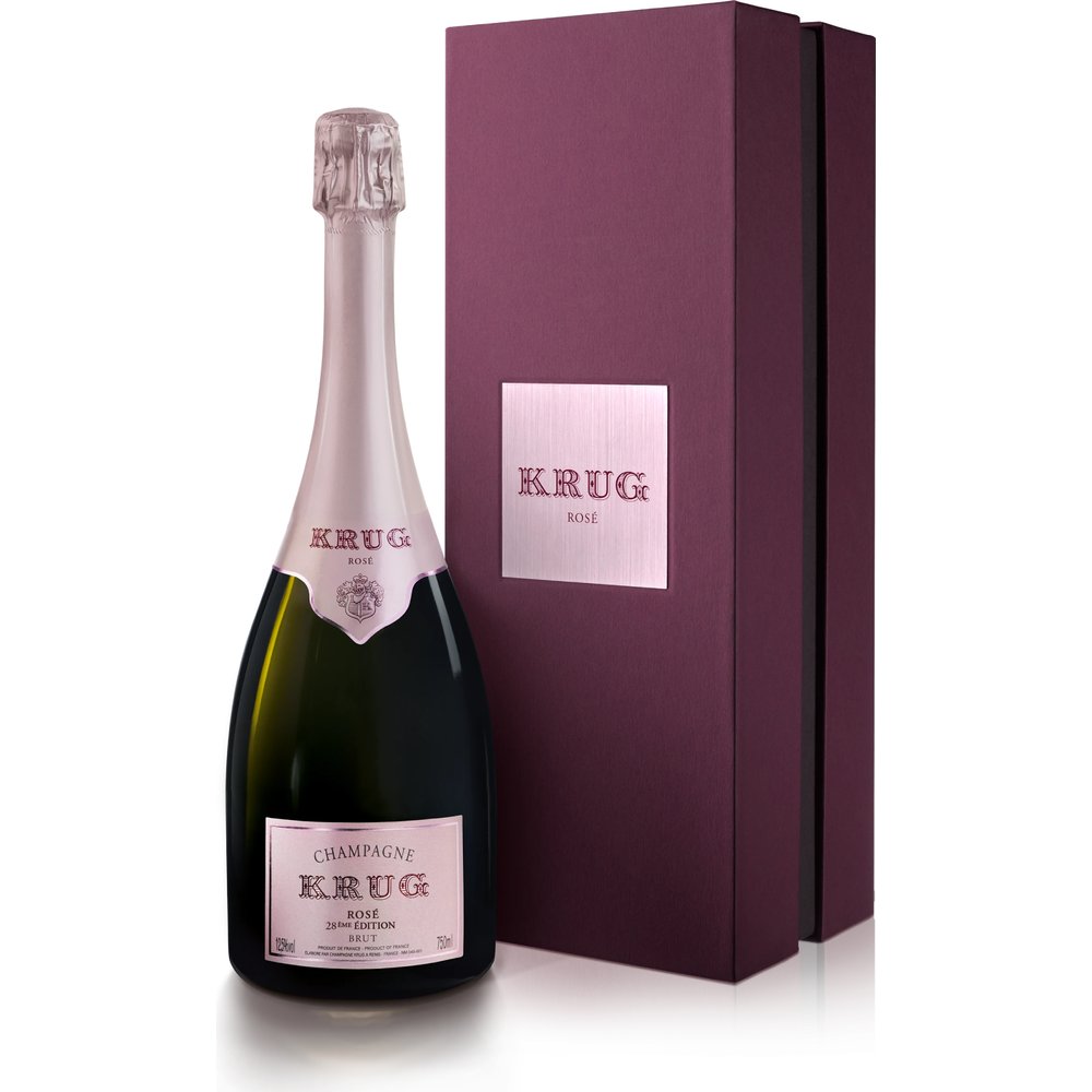 Krug Champagne Brut Rose 28th Edition W/ Gift Box