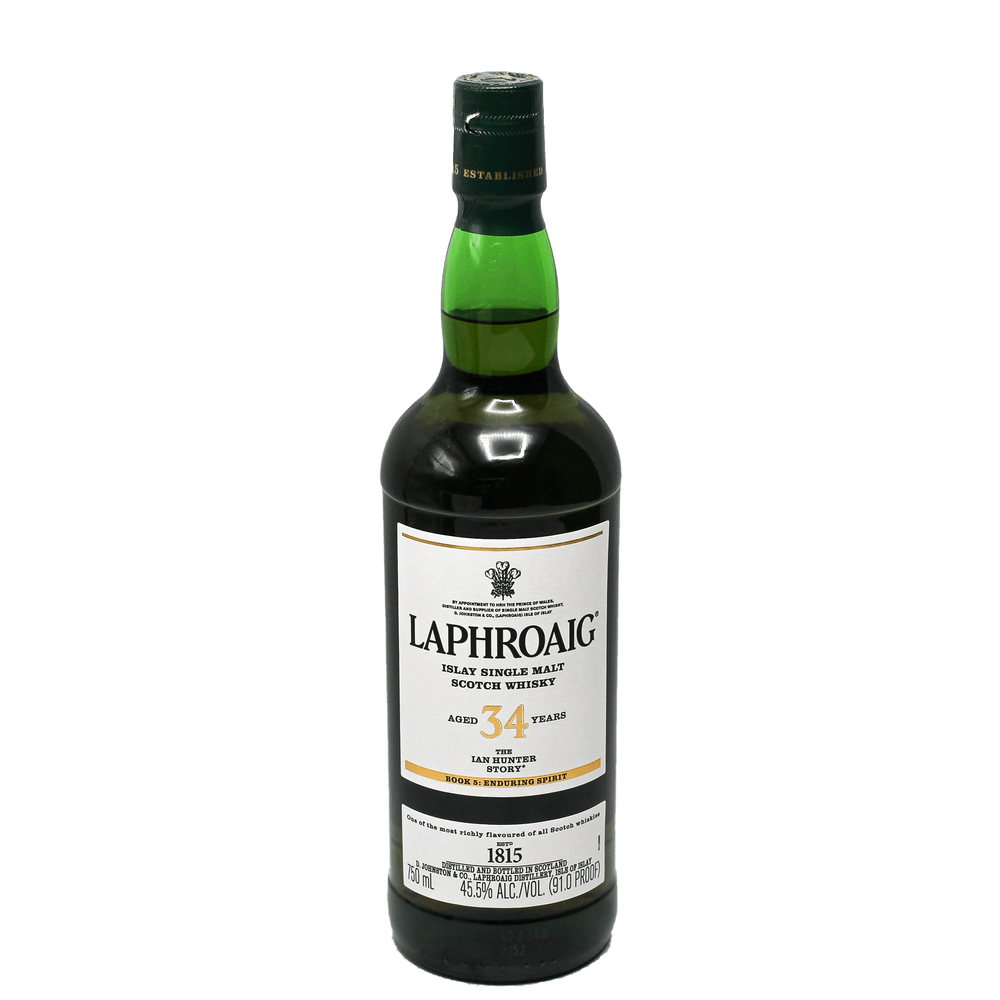 Laphroaig 34 Year The Ian Hunter Book 5: Enduring Spirit Single Malt Scotch Whisky 750ml