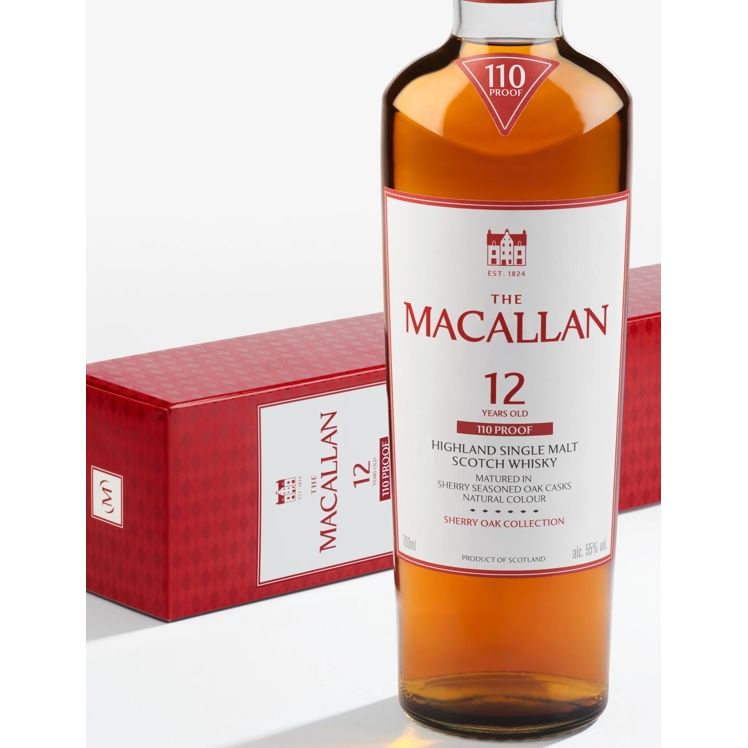 Macallan 12 Year Sherry Oak 110 Proof | 55% ABV Exclusively Sherry