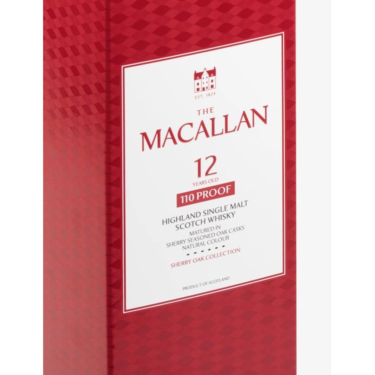 Macallan 12 Year Sherry Oak 110 Proof | 55% ABV Exclusively Sherry