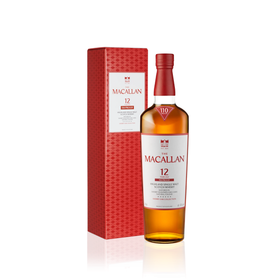 The Macallan Scotch Single Malt Sherry Oak Cask 12 Year 110 Proof 750ml