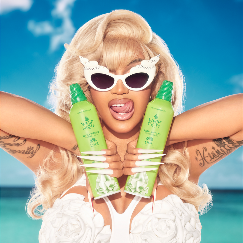 Whipshots Lime Vodka Infused Whipped Cream by Cardi B 375ml