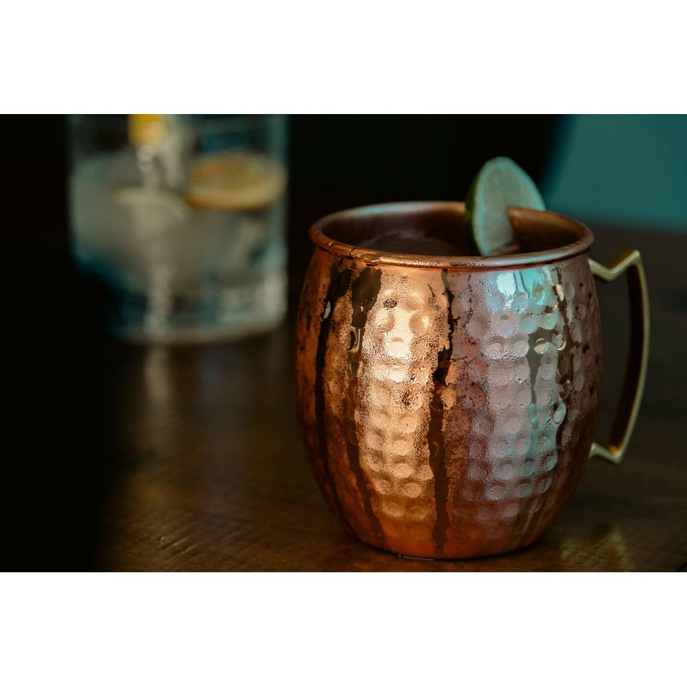 Bull In China Solid Copper Hammered Mule Mug