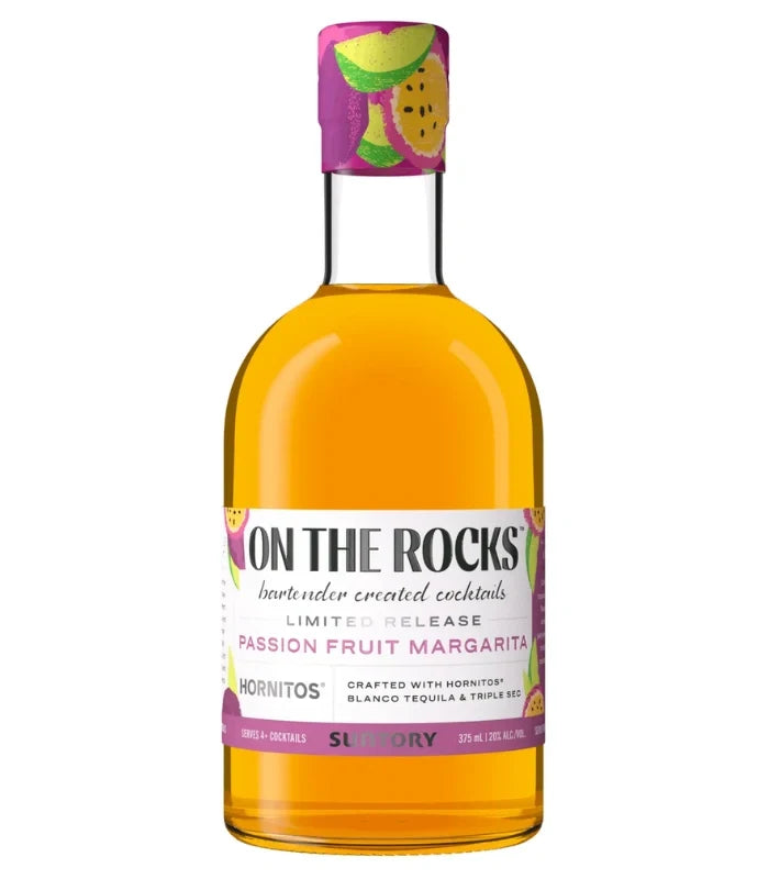 On The Rocks Passion Fruit Margarita Ready-to-Drink Cocktail 375mL