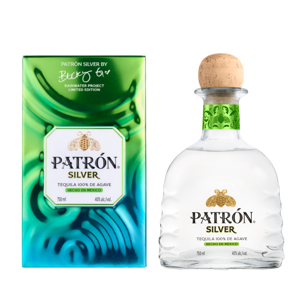 Patron Silver x Becky G Rainwater Project limited edition tequila pre-sale 750ml