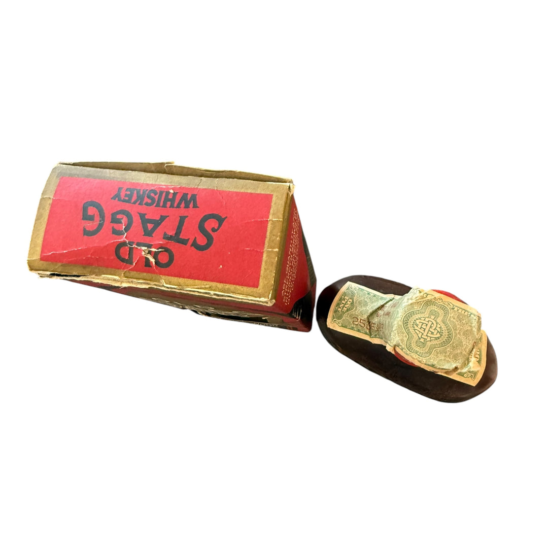 1916–1931 Old Stagg Medicinal Whiskey Pint w/ Original Box (Prohibition Era)