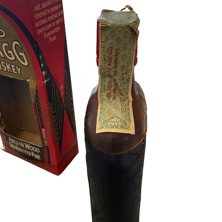 1916–1931 Old Stagg Medicinal Whiskey Pint w/ Original Box (Prohibition Era)