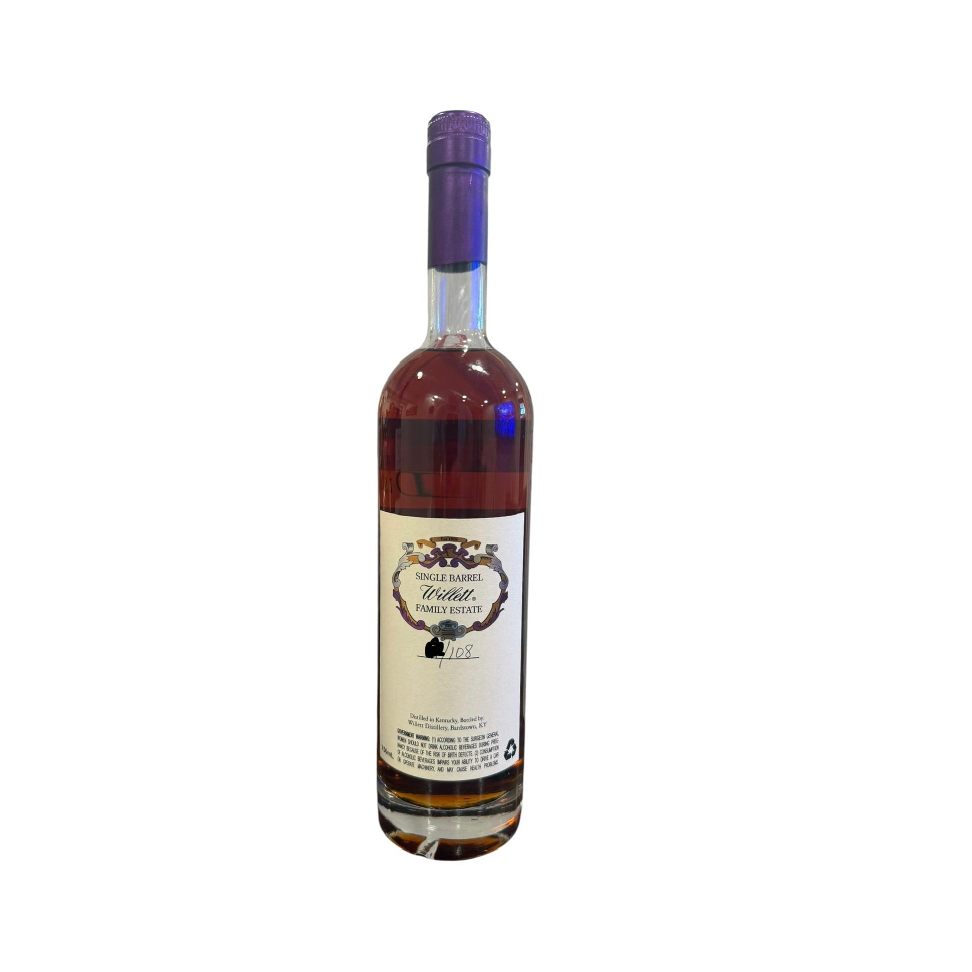 Willett シングルバレル バーボンウイスキー Willett Family Estate Single Barrel 15yr #760 | Barrel Strength